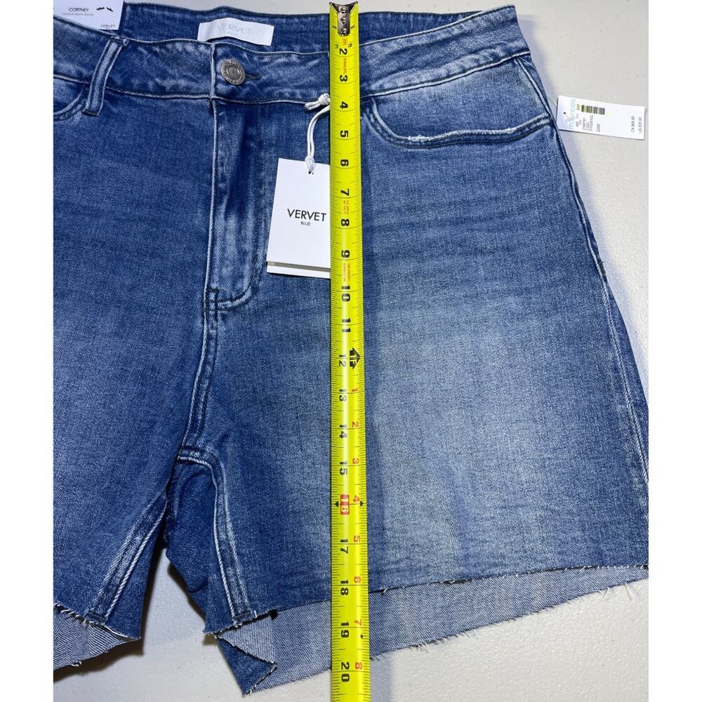 Vervet Blue Womens Size 20W Cortney Stretch Mom Shorts - Picture 5 of 10